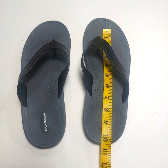 Black and Gray Flip Flops Size XL - Picture 7 of 10